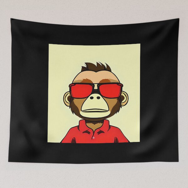 Item preview, Red Monkey designed and sold by ShilpyDesign.