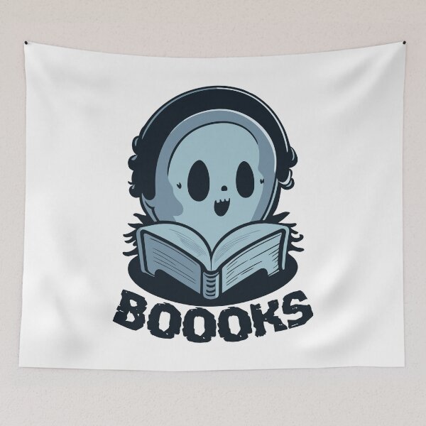 Item preview, Boooks Ghost Reading a Book Booo Halloween Boo designed and sold by Peculiarts.