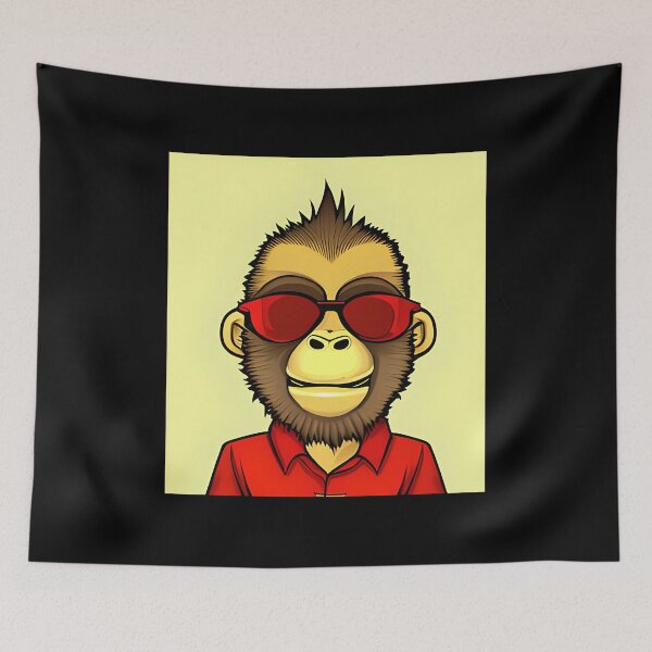 Item preview, Red Monkey designed and sold by ShilpyDesign.