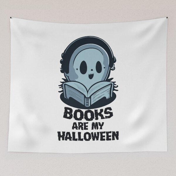 Item preview, Books are My Halloween Ghost Reading a Book designed and sold by Peculiarts.