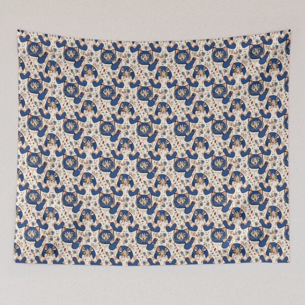 Item preview, Cat Seamless Patterns confused. designed and sold by curlew28.