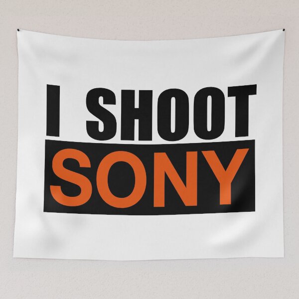 Item preview, I Shoot Sony logo design for Sony Alpha T-Shirt. designed and sold by athurbubble.