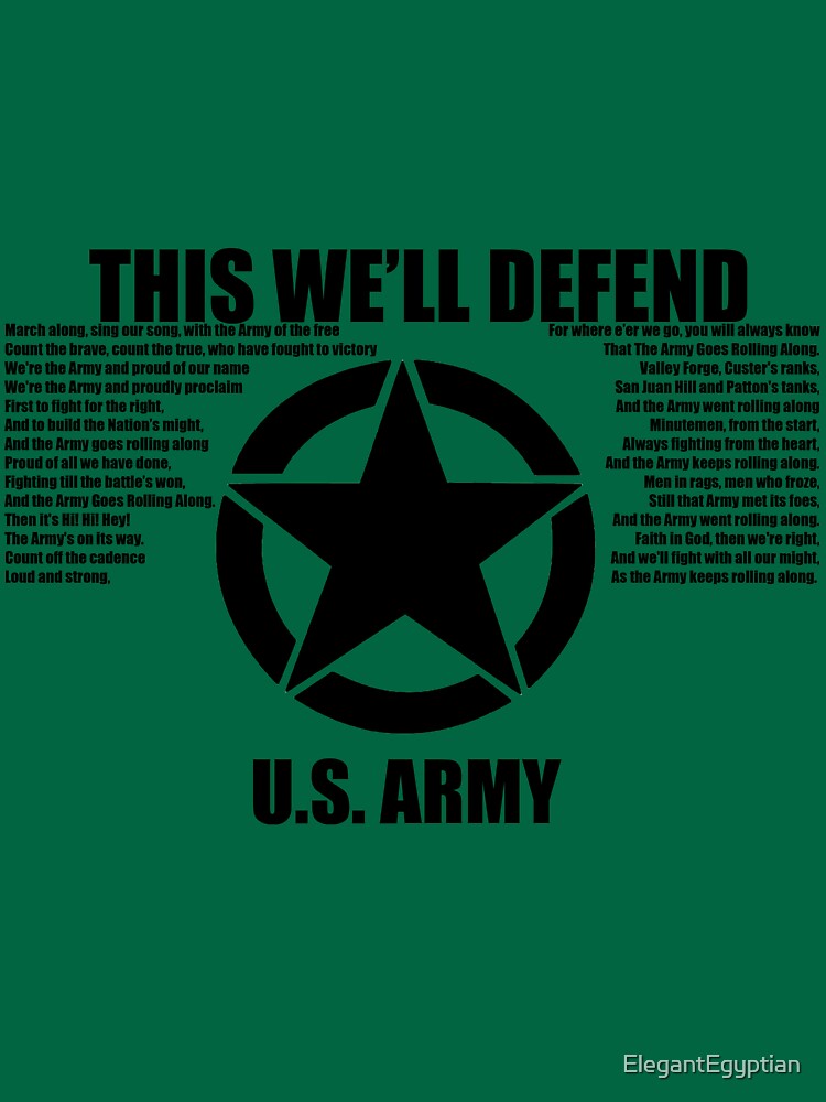 U.S. Army™ We'll Defend T-Shirt (Military Green)