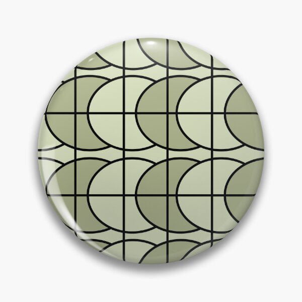 Item preview, Green Circles Stripes Geometric Pattern designed and sold by Nisha Prabhu.