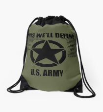 US Army "This We'll Defend" Drawstring Bag
