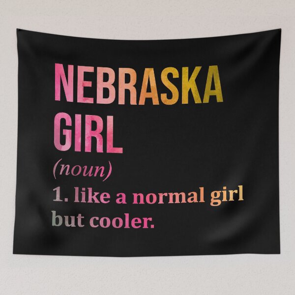 Item preview, Nebraska Girl Definition Nebraska in Watercolor designed and sold by XCIV.