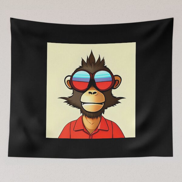 Item preview, Red Monkey designed and sold by ShilpyDesign.