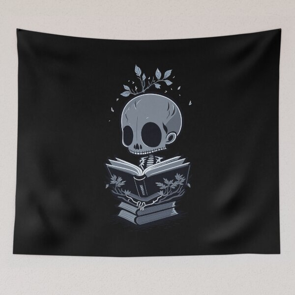 Item preview, Skeleton Reading a Book Halloween designed and sold by Peculiarts.