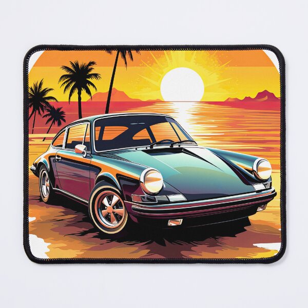 Item preview, Retro Sport Car Against Sunset designed and sold by eyestetix.