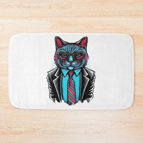 Item preview, Colorful cat boss, cat boss, cat glasses designed and sold by GreyStanzione1.
