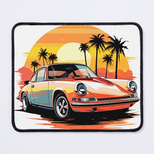 Item preview, Retro Sport Car Against Sunset 2 designed and sold by eyestetix.