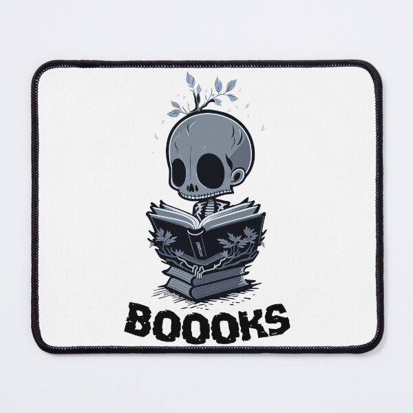 Item preview, Boooks Skeleton Reading a Book Booo Halloween Boo designed and sold by Peculiarts.
