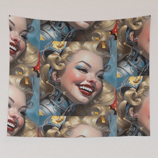 Artikelvorschau, Pinup-Kunst, elegante und futuristische Schönheit entworfen und verkauft von GueloStudio.