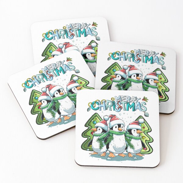 Item preview, Merry Christmas Cute Penguins  designed and sold by Cauteteesnyc.
