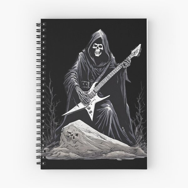 Item preview, Grim Reaper tocando la guitarra Serie 6 designed and sold by theprof2021.