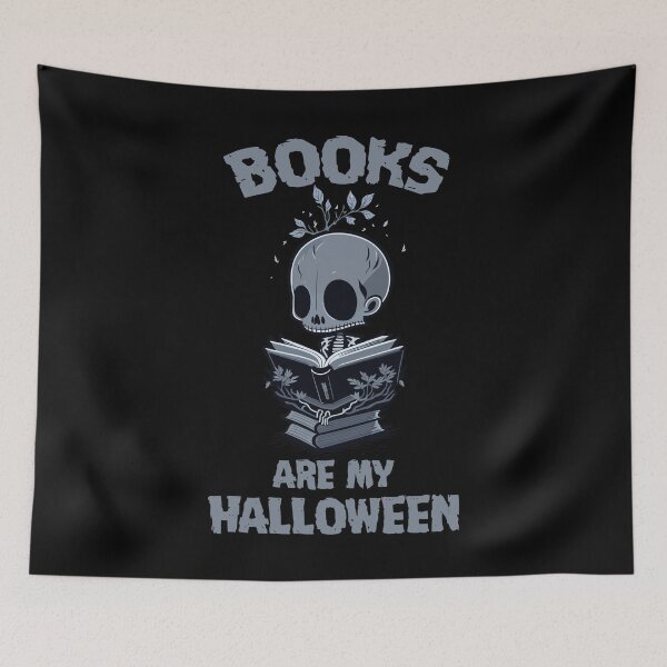 Item preview, Books are My Halloween Skeleton Reading a Book designed and sold by Peculiarts.