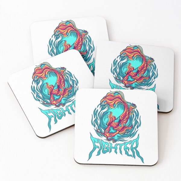 Item preview, Koi fish fighter, Koi fish samurai, japanese koi cartoon  designed and sold by GreyStanzione1.