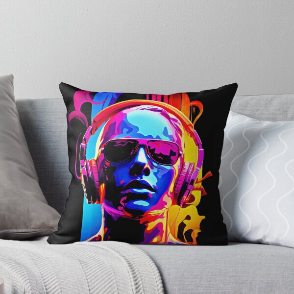 Item preview, dj usando auriculares designed and sold by MagicColorPrint.