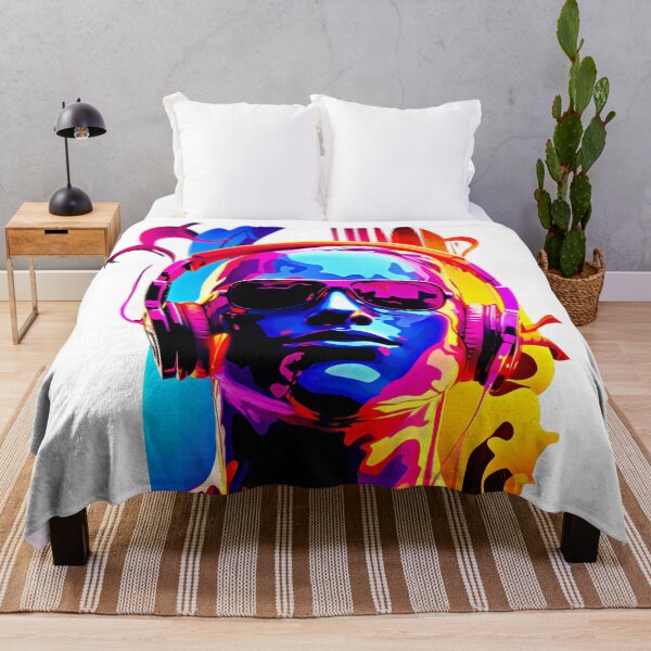 Item preview, dj wearing headphones designed and sold by MagicColorPrint.