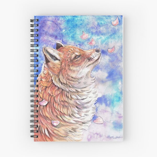 Item preview, Fox with Falling Blossom designed and sold by Dawn Paws.
