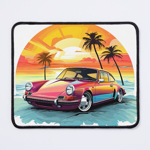Item preview, Retro Sport Car Against Sunset 3 designed and sold by eyestetix.