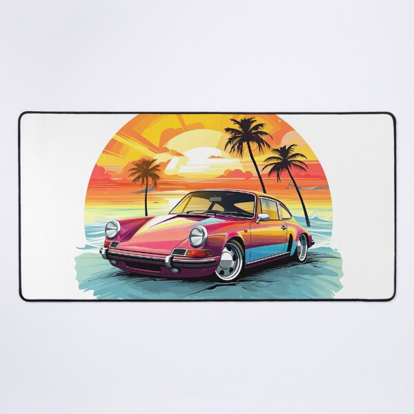 Item preview, Retro Sport Car Against Sunset 3 designed and sold by eyestetix.