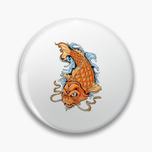Item preview, Koi fish gold, Koi fish, Koi fish cartoon  designed and sold by GreyStanzione1.