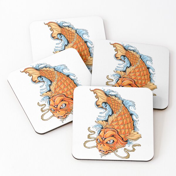Item preview, Koi fish gold, Koi fish, Koi fish cartoon  designed and sold by GreyStanzione1.