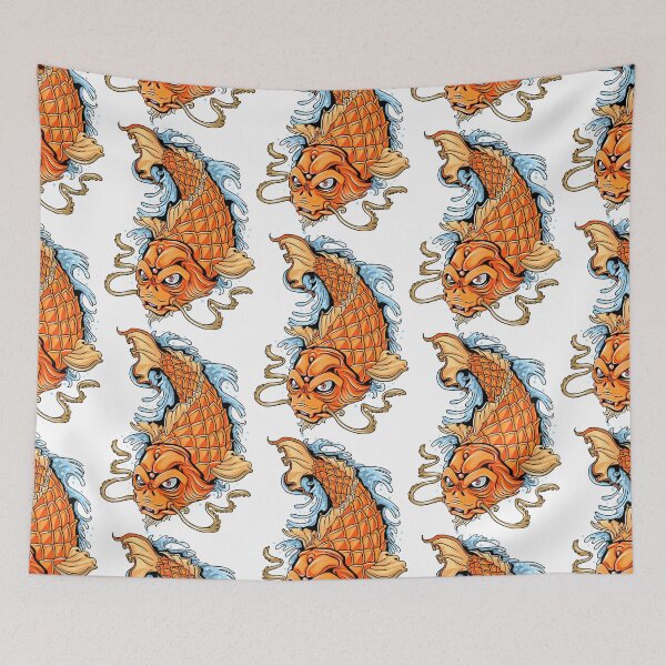 Item preview, Koi fish gold, Koi fish, Koi fish cartoon  designed and sold by GreyStanzione1.