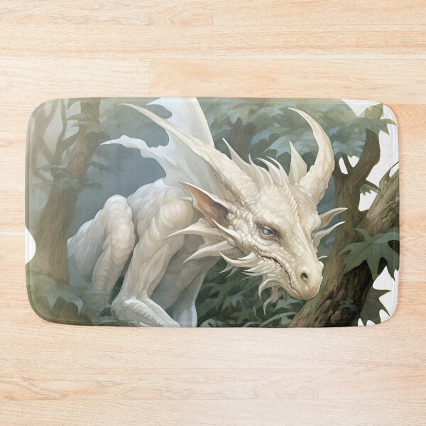 Item preview, White Dragon on a tree - dragon art designed and sold by Lil-Satu.