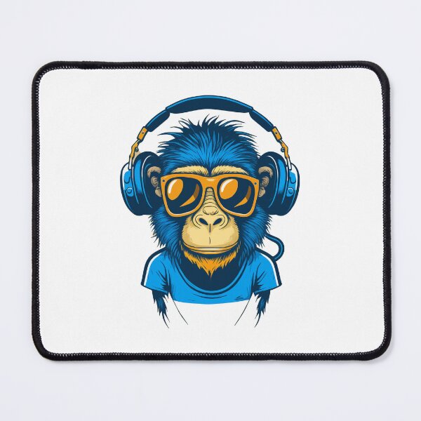 Item preview, Monkey wearing headphones, monkey wearing glasses, monkey hiphop style designed and sold by GreyStanzione1.