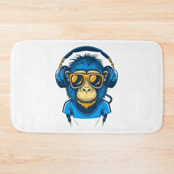 Item preview, Monkey wearing headphones, monkey wearing glasses, monkey hiphop style designed and sold by GreyStanzione1.