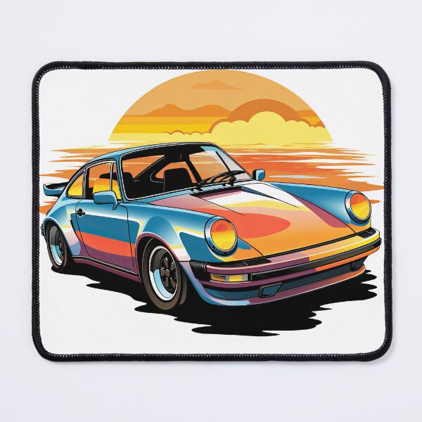 Item preview, Retro Sport Car Against Sunset 4 designed and sold by eyestetix.