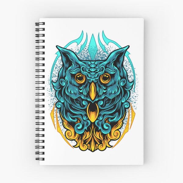 Item preview, Owl head, owl head decoration, colorful owl head designed and sold by GreyStanzione1.