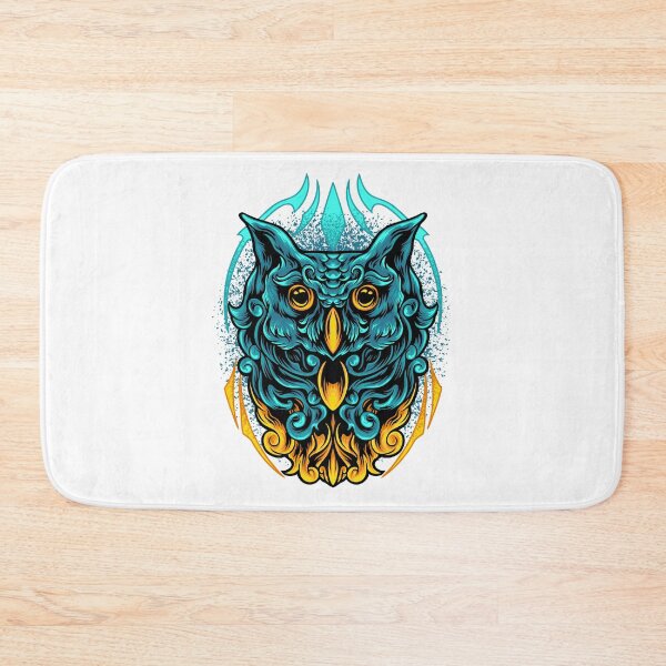 Item preview, Owl head, owl head decoration, colorful owl head designed and sold by GreyStanzione1.
