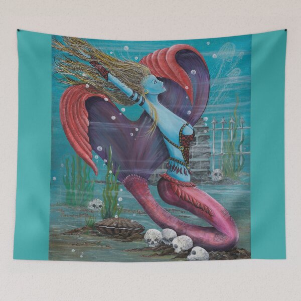Item preview, Blue Ocean Mermaid designed and sold by artbyjackg.