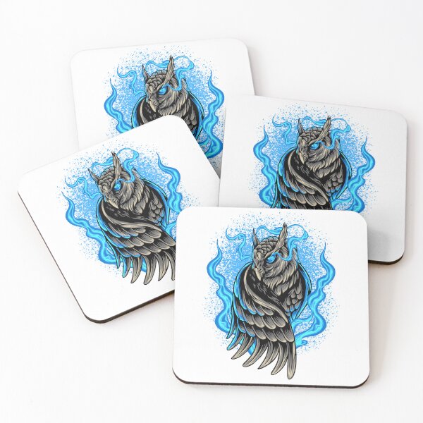 Item preview, owl darkness, owl blue eyes, owl character  designed and sold by GreyStanzione1.