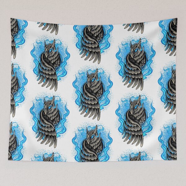 Item preview, owl darkness, owl blue eyes, owl character  designed and sold by GreyStanzione1.