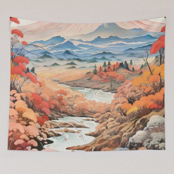 Item preview, Japan Landscape in Autumn designed and sold by VisionDuke.
