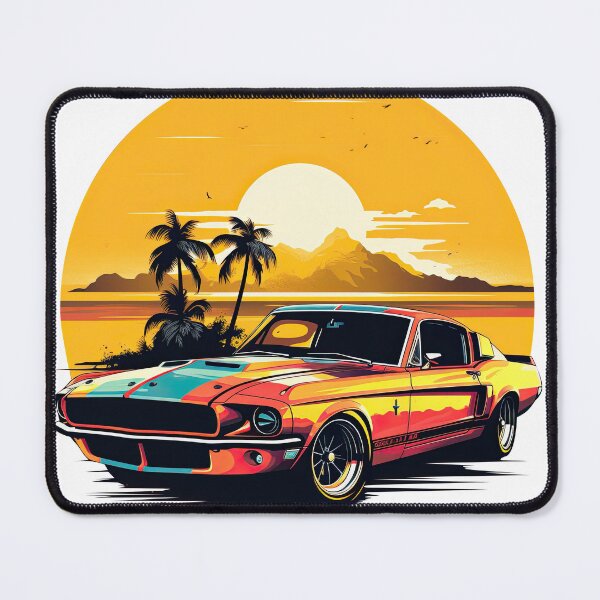 Item preview, Retro Sport Car Against Sunset 5 designed and sold by eyestetix.