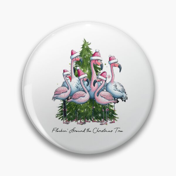 Item preview, Merry Christmas Flamingoes  designed and sold by Cauteteesnyc.