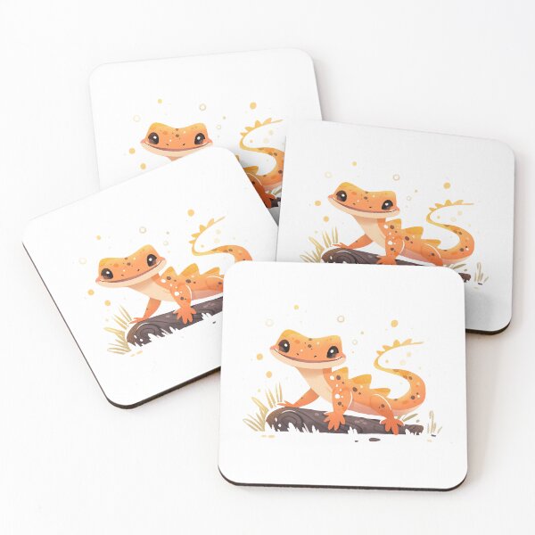 Item preview, Cute Smiling Newt designed and sold by whimsizoo.
