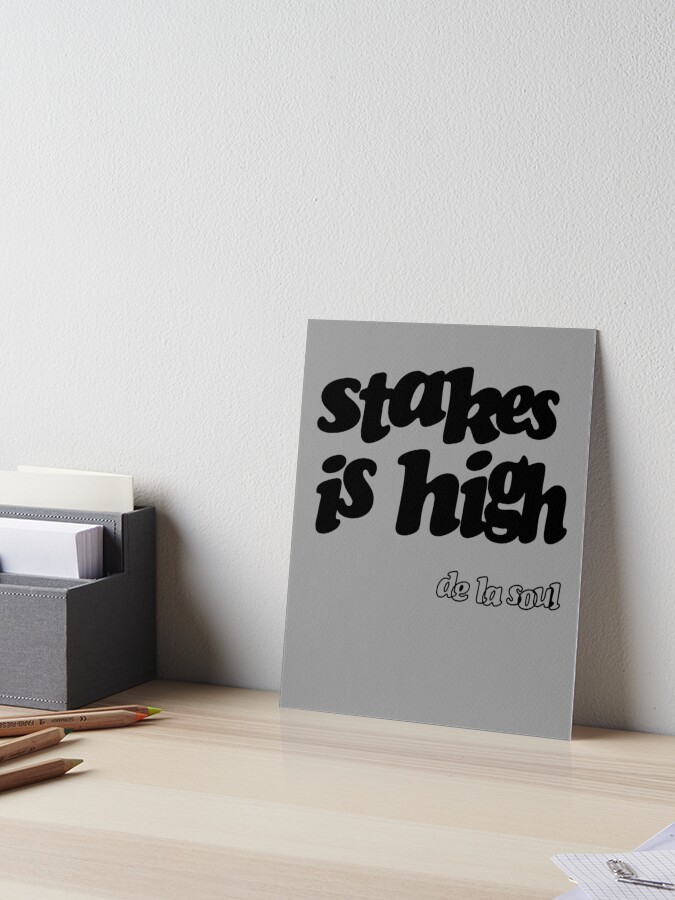 De La Soul / Stakes is High Poster ポスター De La Soul Stakes Is High original promo poster new rare 24
