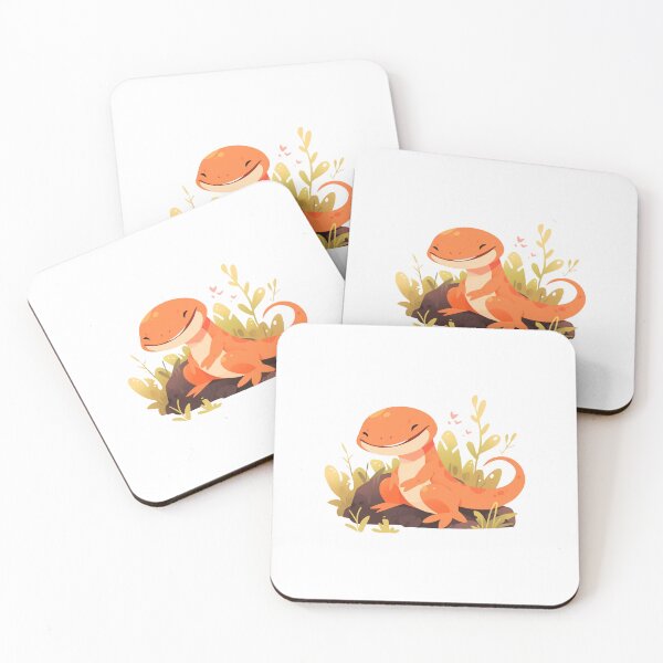 Item preview, Cute Smiling Newt designed and sold by whimsizoo.