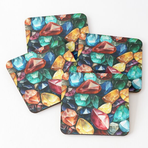 Item preview, Gem Stone watercolor  Design designed and sold by MahsaWatercolor.
