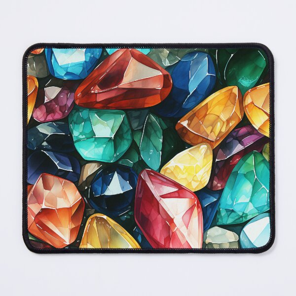 Item preview, Gem Stone watercolor  Design designed and sold by MahsaWatercolor.