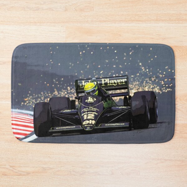 Item preview, Ayrton Senna racing his 1985 97T F1 racecar abstract designed and sold by Rodissimus1984.