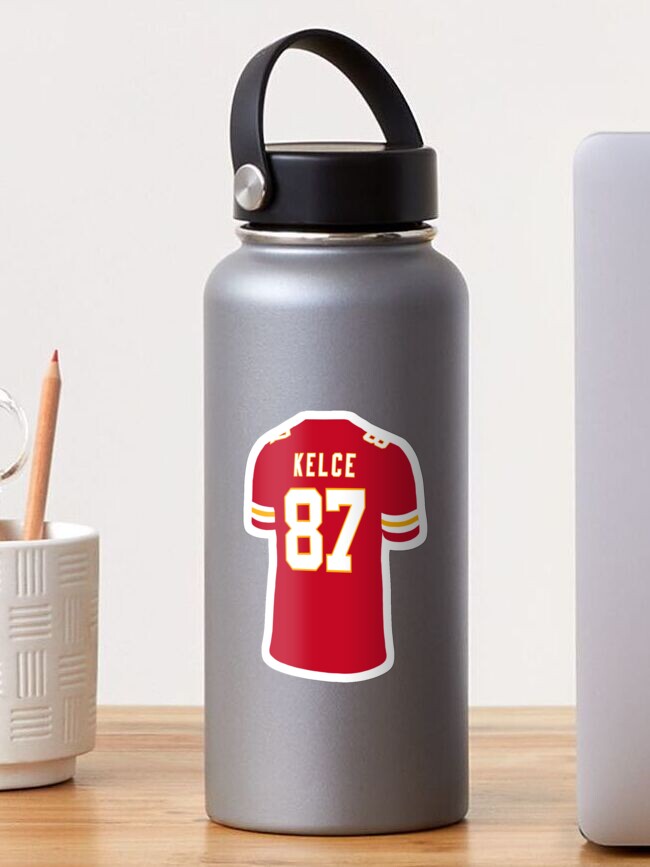 Travis Kelce Jersey Sticker for Sale by aenewby