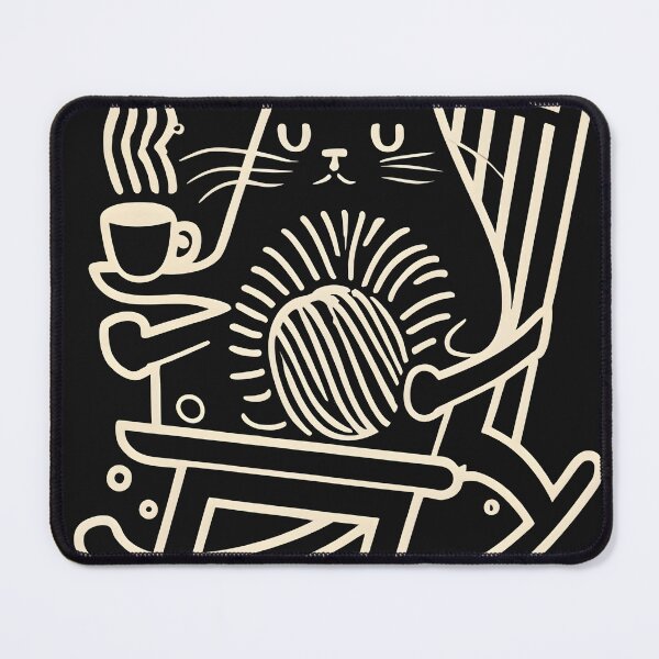 Item preview, Cat Sit with coffe designed and sold by reazdrain.