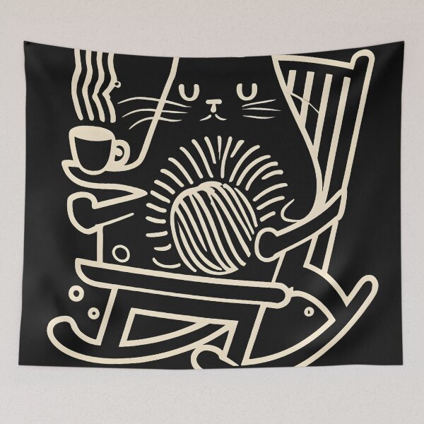 Item preview, Cat Sit with coffe designed and sold by reazdrain.